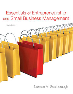 Couverture de l’ouvrage Essentials of entrepreneurship and small business management (6th ed )