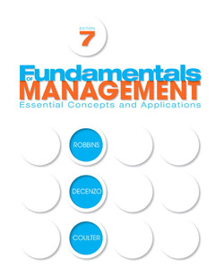 Cover of the book Fundamentals of management (7th ed )