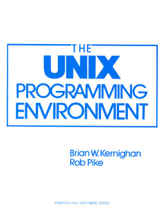 Couverture de l’ouvrage The Unix programming environment