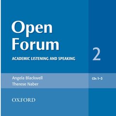 Couverture de l’ouvrage Open forum 2: audio cds (3) (cd-rom)