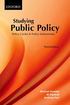 Couverture de l’ouvrage Studying public policy: policy cycles and policy subsystems 