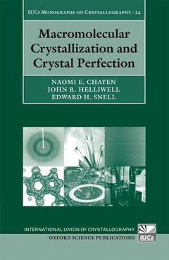Couverture de l’ouvrage Macromolecular Crystallization and Crystal Perfection