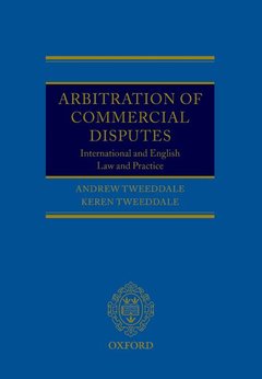 Couverture de l’ouvrage Arbitration of Commercial Disputes