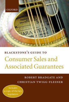 Couverture de l’ouvrage Blackstone's Guide to Consumer Sales and Associated Guarantees