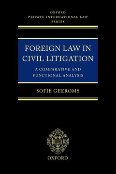 Cover of the book Foreign Law in Civil Litigation