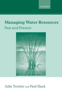 Couverture de l’ouvrage Managing Water Resources, Past and Present
