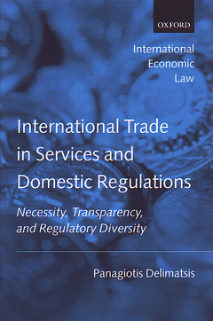 Couverture de l’ouvrage International Trade in Services and Domestic Regulations