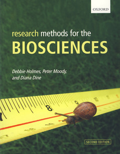 Couverture de l’ouvrage Research methods for the biosciences