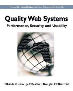 Couverture de l’ouvrage Quality Web systems : performance, security and usability (paper)