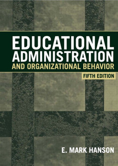 Cover of the book Educational administration and organizational behavior (5° ed )