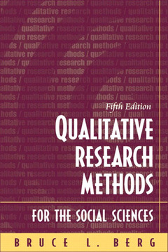 Cover of the book Qualitative research methods for the social sciences