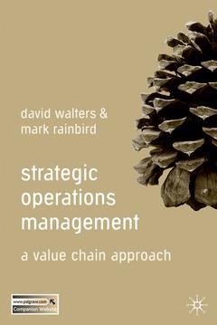 Cover of the book Strategic Operations Management. A value chain approach