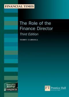 Couverture de l’ouvrage The role of the finance director (3° ed )