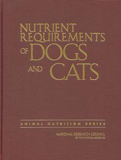 Cover of the book Nutrient requirements of cats and dogs