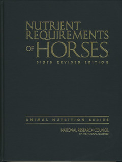 Couverture de l’ouvrage Nutrient requirements of horses (6th Revised Ed.)