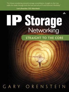 Couverture de l’ouvrage IP storage networking : straight to the core