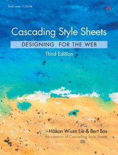 Couverture de l’ouvrage Cascading style sheets