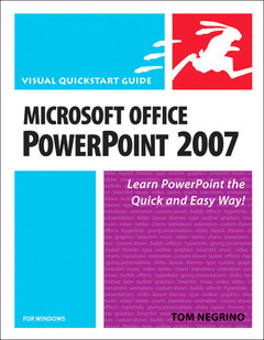 Couverture de l’ouvrage Microsoft office powerpoint 2007 for windows, visual quickstart guide