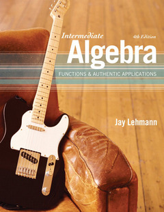 Couverture de l’ouvrage Intermediate algebra