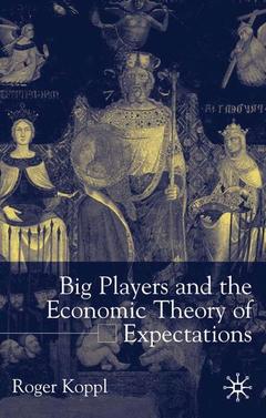 Cover of the book Big players and the economic theory of expectations
