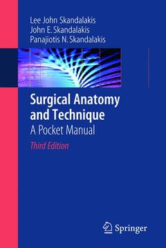 Couverture de l’ouvrage Surgical anatomy & technique: a pocket manual