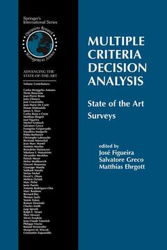 Cover of the book Multiple criteria decision analysis state of the art surveys, (International series in operations research & management science, Vol. 78) POD