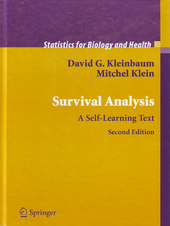 Couverture de l’ouvrage Survival analysis : A self-learning text (Statistics for biology & health), POD