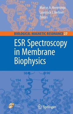 Couverture de l’ouvrage ESR Spectroscopy in Membrane Biophysics