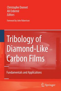 Couverture de l’ouvrage Tribology of Diamond-like Carbon Films