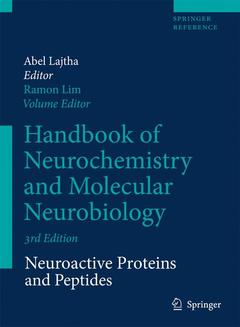 Couverture de l’ouvrage Handbook of Neurochemistry and Molecular Neurobiology