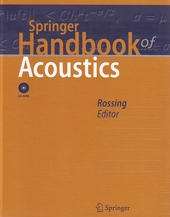 Couverture de l’ouvrage Springer handbook of acoustics (with CD-Rom with full contents, audio, video)