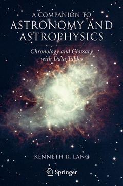 Couverture de l’ouvrage A Companion to Astronomy and Astrophysics