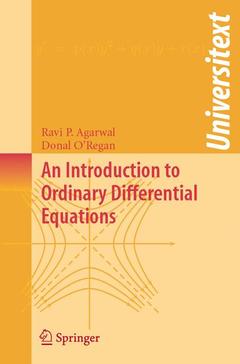 Couverture de l’ouvrage An Introduction to Ordinary Differential Equations
