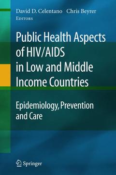 Couverture de l’ouvrage Public Health Aspects of HIV/AIDS in Low and Middle Income Countries