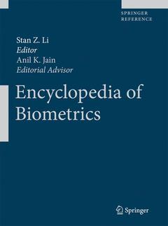 Couverture de l’ouvrage Encyclopedia of biometrics, 2 volume-set