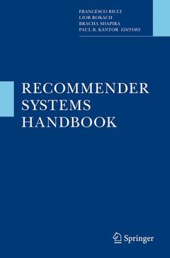 Couverture de l’ouvrage Recommender systems handbook