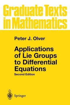 Couverture de l’ouvrage Applications of Lie Groups to Differential Equations