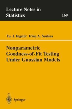 Couverture de l’ouvrage Nonparametric Goodness-of-Fit Testing Under Gaussian Models