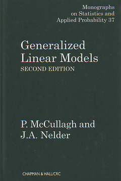 Couverture de l’ouvrage Generalized Linear Models