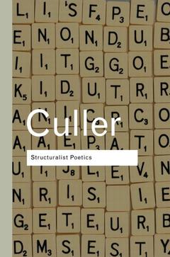 Cover of the book Structuralist Poetics
