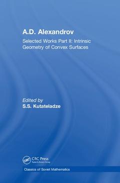 Couverture de l’ouvrage A.D. Alexandrov