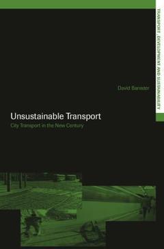 Couverture de l’ouvrage Unsustainable Transport