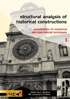 Couverture de l’ouvrage Structural analysis of historical constr uctions, (2 volume set)