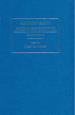 Couverture de l’ouvrage Sir John Hicks