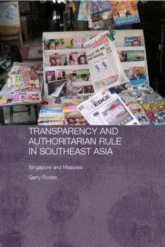 Cover of the book Transparency and Authoritarian Rule in Southeast Asia