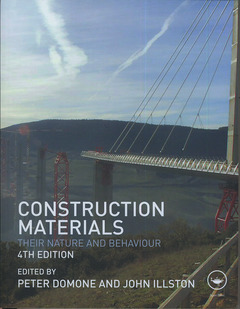 Couverture de l’ouvrage Construction materials: their nature and behaviour