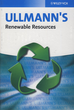 Couverture de l’ouvrage Ullmann's Renewable Resources