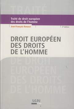 Couverture de l’ouvrage droit européen des droits de l'homme - 2ème édition