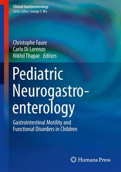 Couverture de l’ouvrage Pediatric neurogastroenterology