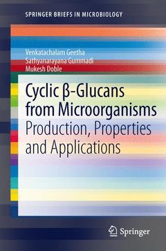 Couverture de l’ouvrage Cyclic β-Glucans from Microorganisms